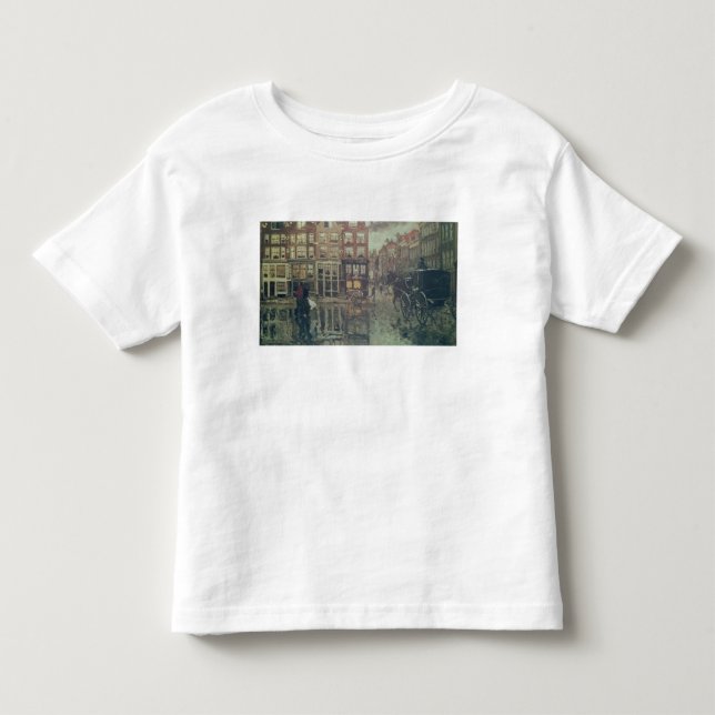 Camiseta De Bebé Esquina del cuadrado de Leidsche, Amsterdam (Anverso)