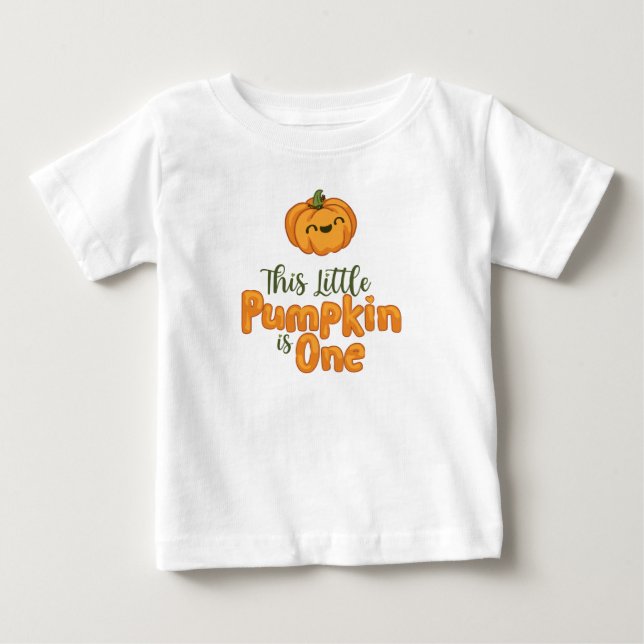 Camiseta De Bebé ¡Esta calabaza es una! (Anverso)