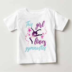 Camiseta De Bebé Esta Chica Ama Las Estrellas De Gimnasia Salto