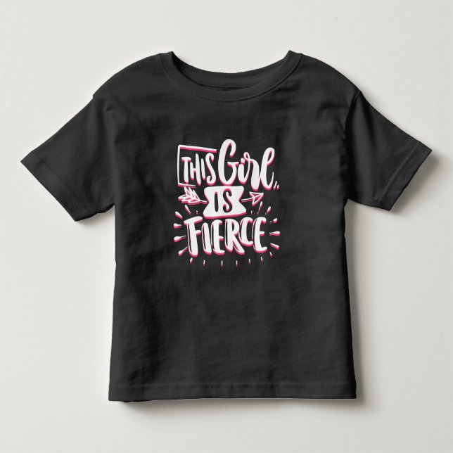 Camiseta De Bebé Esta Chica Es Feroz Empoderamiento Femenino (Anverso)
