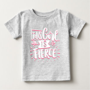 Camiseta De Bebé Esta Chica Es Feroz Empoderamiento Femenino