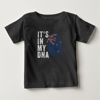 Camiseta De Bebé Está en mi ADN - Bandera de Nueva Zelanda