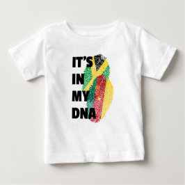 Camiseta De Bebé Está en mi ADN - Huella digital de Jamaica y Camer