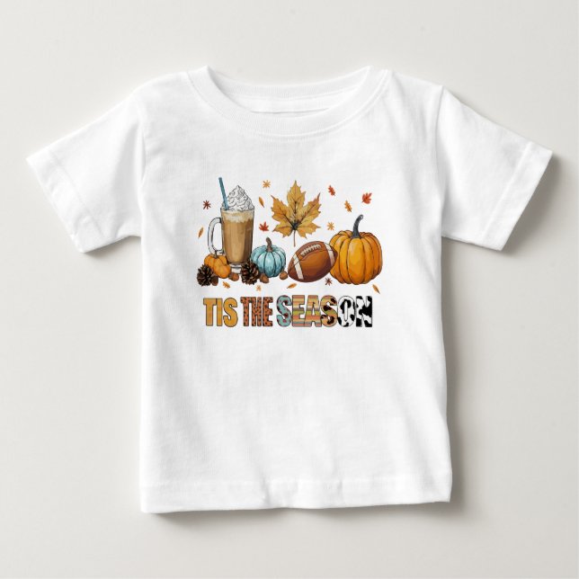 Camiseta De Bebé Esta es la temporada Herbstzeit mit Football und K (Anverso)