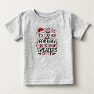 Camiseta De Bebé Esta Es Mi Es Demasiado Caliente Para Espantosa Su
