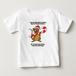 Camiseta De Bebé Esta fue la noche antes del ratón Navidades
