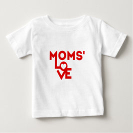 Camiseta De Bebé Esta mamá ama a sus trillizos