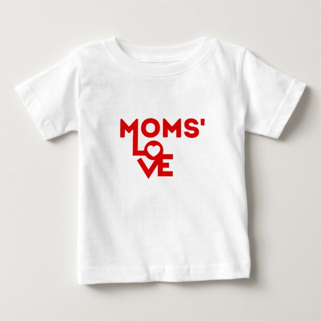 Camiseta De Bebé Esta mamá ama a sus trillizos (Anverso)