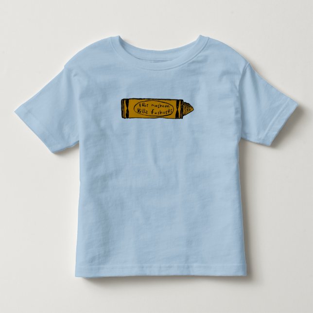 Camiseta De Bebé esta máquina mata a los fascistas (el creyón (Anverso)