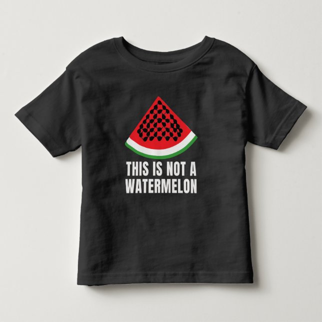 Camiseta De Bebé Esta no es una sandía - keffiyeh palestina (Anverso)