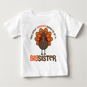 Camiseta De Bebé Esta pequeña Turquía será una gran hermana
