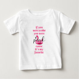 Camiseta De Bebé Estabas rosado -