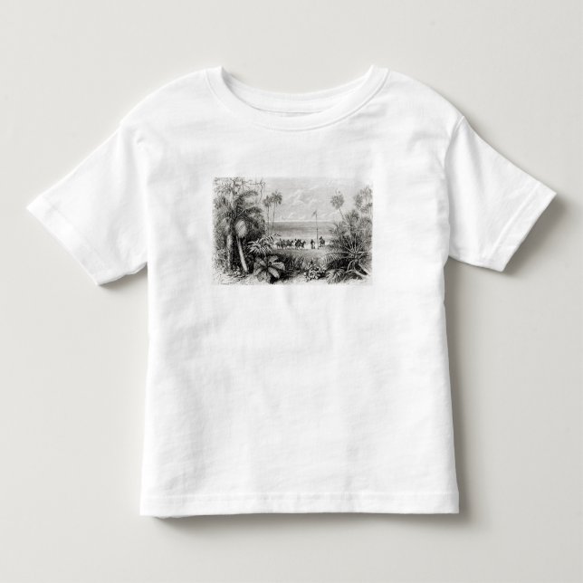 Camiseta De Bebé Establecimiento de la bandera (Anverso)