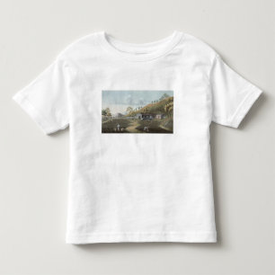 Camiseta De Bebé Establecimiento del té (w/c en el papel)