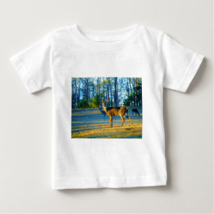 Camiseta De Bebé Estadio/Deer Buck, cielo azul brillante