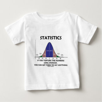 Camiseta De Bebé Estadísticas si usted tortura los números bastante