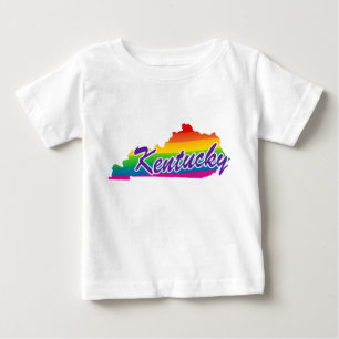 Camiseta De Bebé Estado Arcoiris De Kentucky