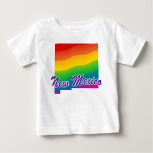 Camiseta De Bebé Estado Arcoiris De Nuevo México