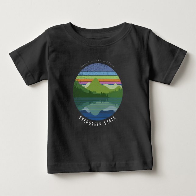 Camiseta De Bebé Estado de Evergreen (Anverso)