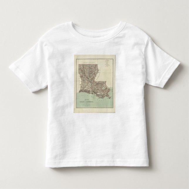 Camiseta De Bebé Estado de Luisiana (Anverso)