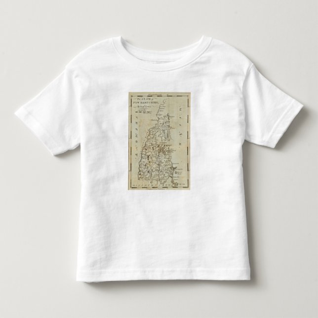 Camiseta De Bebé Estado de New Hampshire (Anverso)