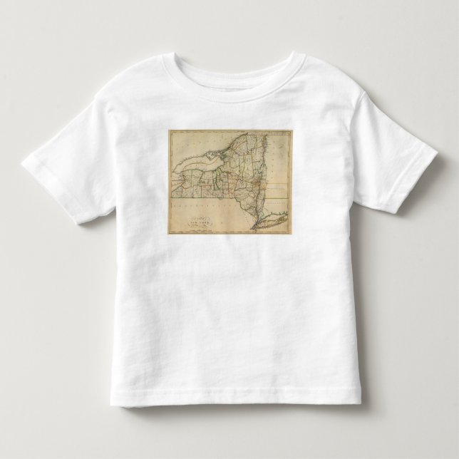 Camiseta De Bebé Estado de Nueva York 2 (Anverso)