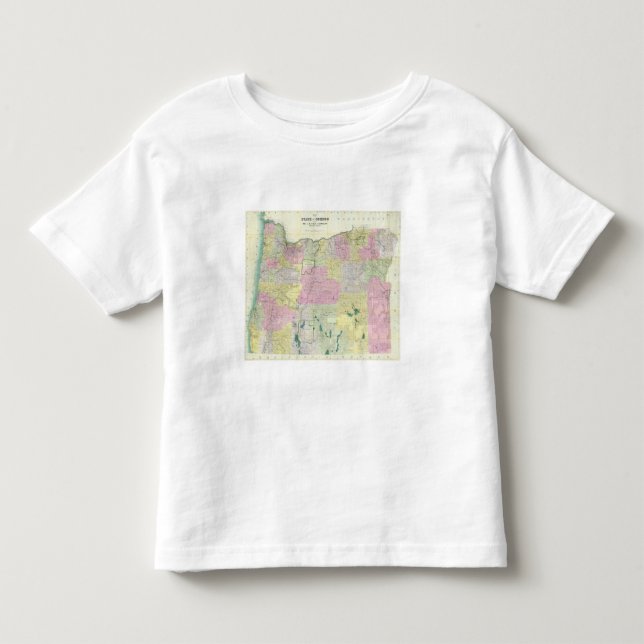 Camiseta De Bebé Estado de Oregon (Anverso)