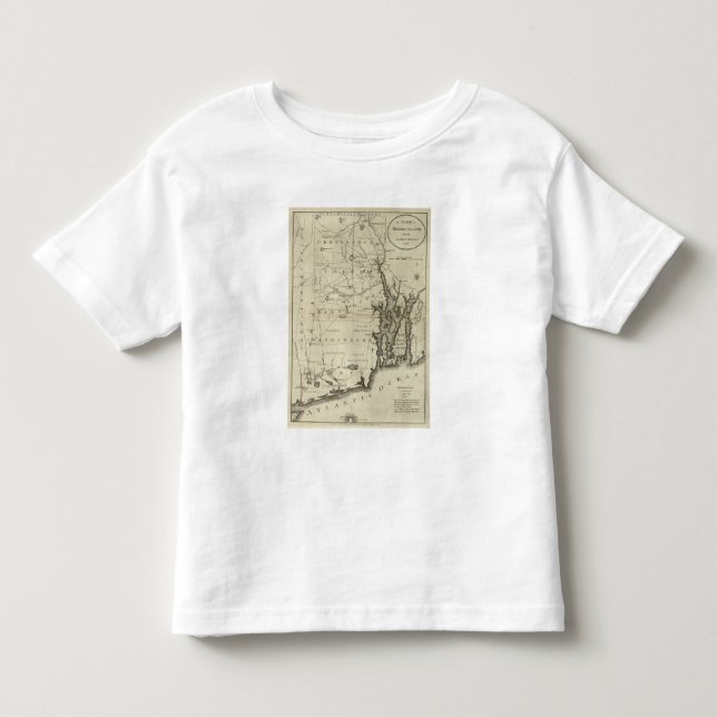 Camiseta De Bebé Estado de Rhode Island 2 (Anverso)