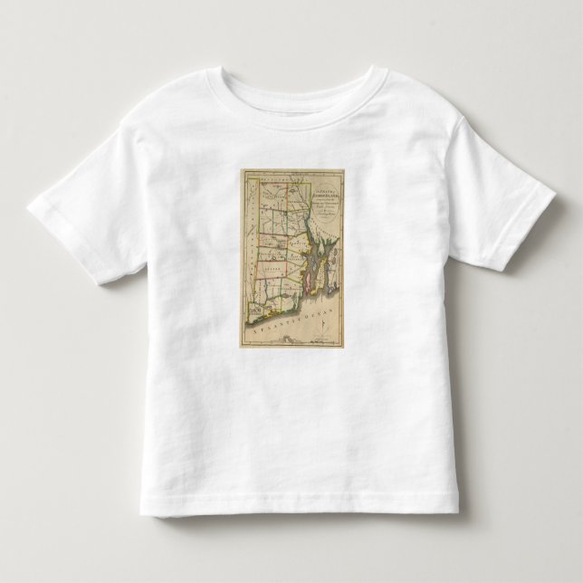 Camiseta De Bebé Estado de Rhode Island 3 (Anverso)