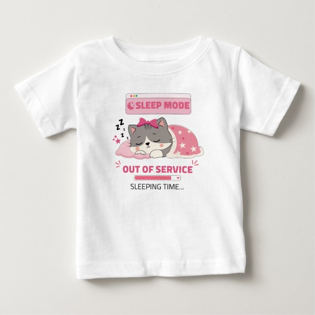 Camiseta De Bebé estado de sueño (Anverso)
