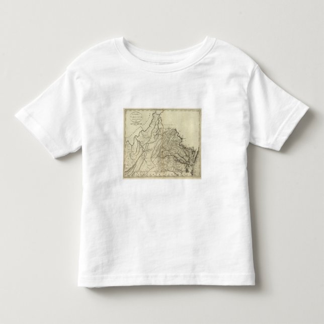 Camiseta De Bebé Estado de Virginia (Anverso)
