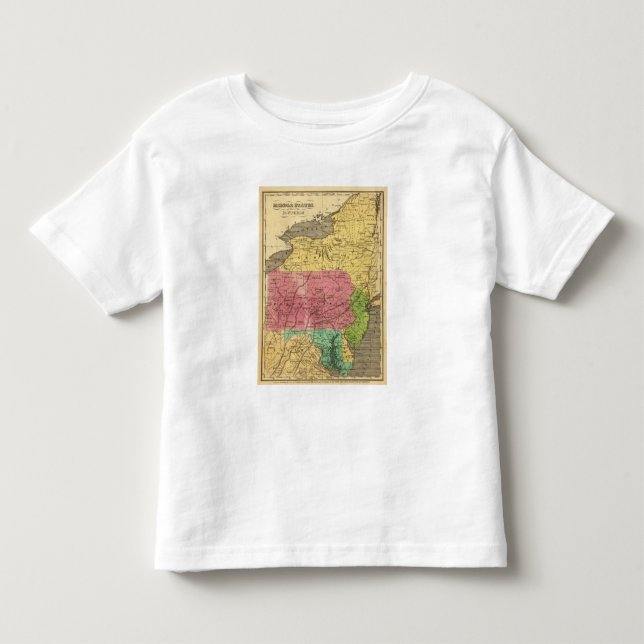 Camiseta De Bebé Estados 3 del centro (Anverso)