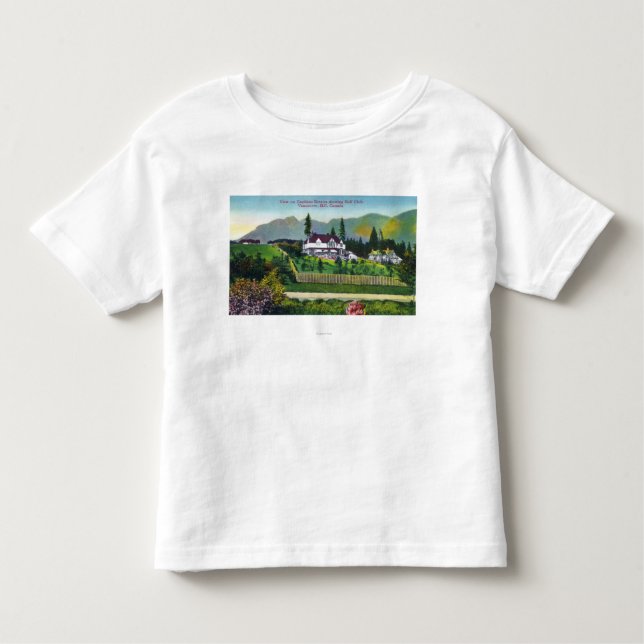 Camiseta De Bebé Estados de Capilano que muestran al club de golf (Anverso)