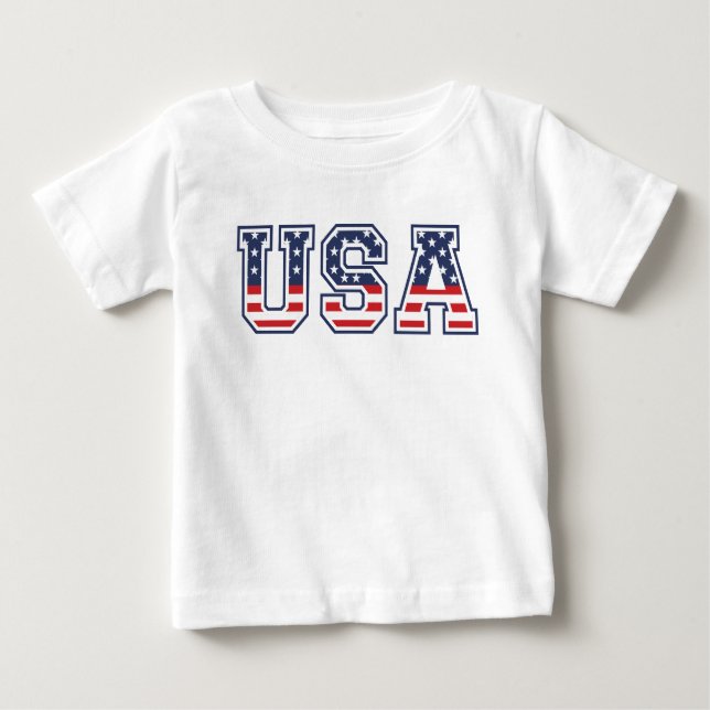 Camiseta De Bebé Estados Unidos 4 De Julio Día De La Independencia (Anverso)
