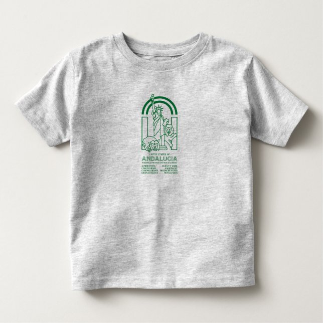 Camiseta De Bebé Estados Unidos de Andalucía (Anverso)