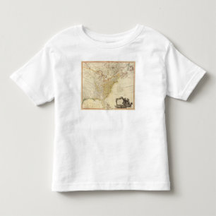 Camiseta De Bebé Estados Unidos del atlas de Norteamérica trazan