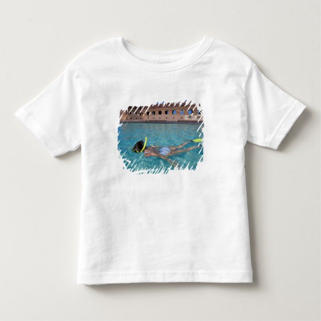 Camiseta De Bebé Estados Unidos, FL, Florida Keys, Fort Jefferson,  (Anverso)