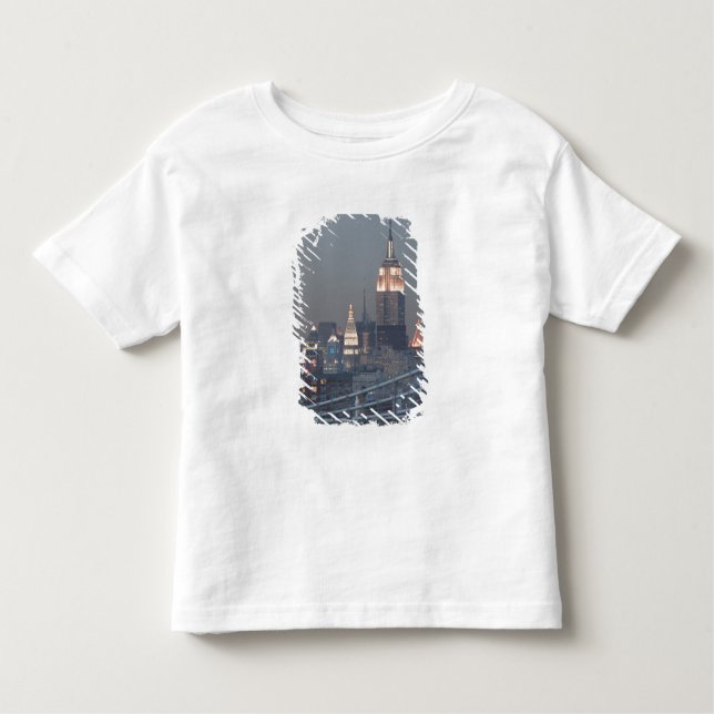 Camiseta De Bebé Estados Unidos, Nueva York, View of Manhattan Brid (Anverso)