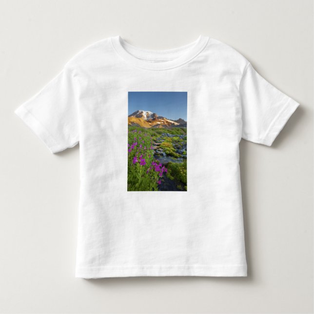 Camiseta De Bebé Estados Unidos, Parque Nacional del Monte Rainier, (Anverso)