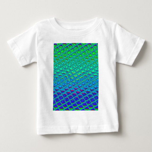 Camiseta De Bebé Estampa de arte con motivo de sirena azul italiana (Anverso)