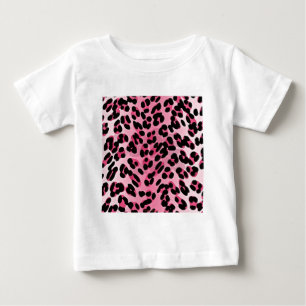Camiseta De Bebé Estampa de Guepardo Rosa RAB Rockabilly