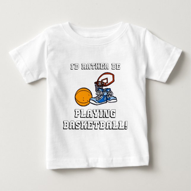 Camiseta De Bebé ¡Estaría jugando bastante a baloncesto! (Anverso)