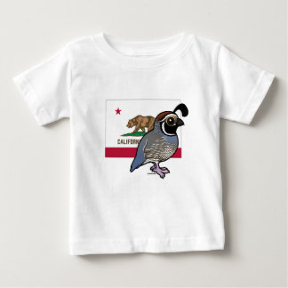 Camiseta De Bebé Estatales Birdorables: California Quail