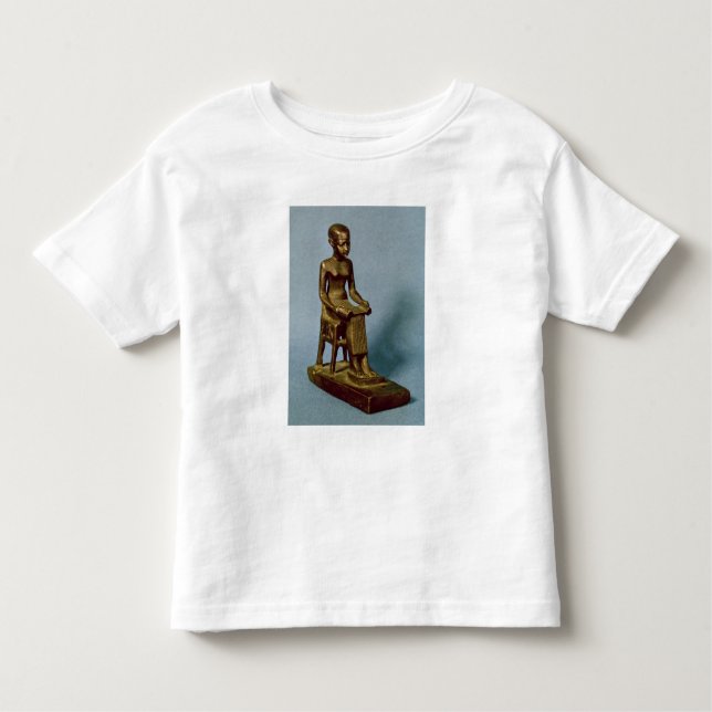 Camiseta De Bebé Estatua asentada de Imhotep que sostiene un (Anverso)