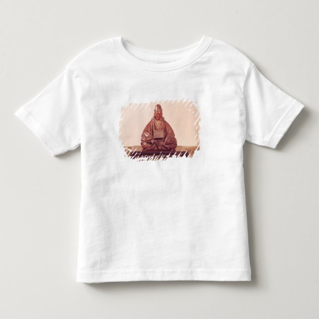 Camiseta De Bebé Estatua asentada del período de Basho Edo (Anverso)