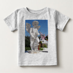 Camiseta De Bebé Estatua De Ángel En Gris