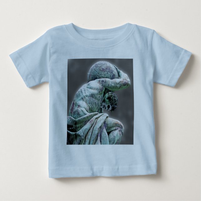 Camiseta De Bebé Estatua de Bismarck, Berlín, Atlas de Dios griego, (Anverso)