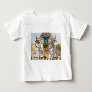Camiseta De Bebé Estatua de elefantes rosas Bangkok Tailandia