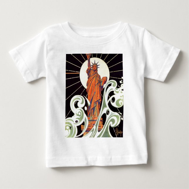 Camiseta De Bebé Estatua de la Libertad (Anverso)