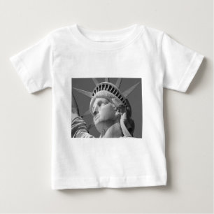 Camiseta De Bebé Estatua de la libertad en blanco y negro